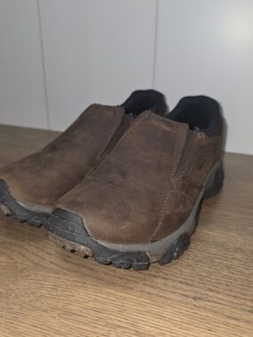 Merrell Jungle Moc Nubuck Men's Brown Slip-On Leather Shoe Size 8.5